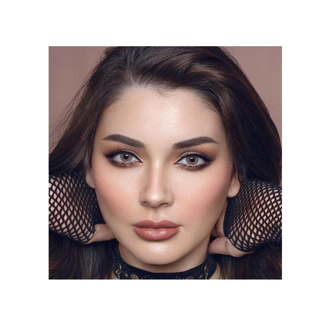 لورويال عدسات لاصقة ملونة سنوية وردي جراي